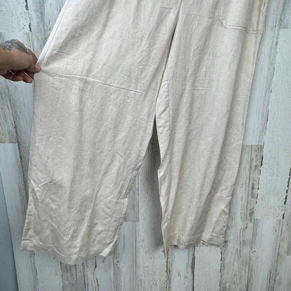 INC international concepts glitter wide leg high rise pants size PLarge - Picture 6 of 9